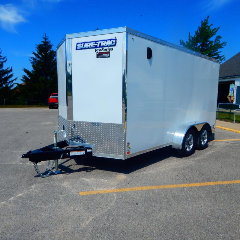 2022 Sure-Trac 7 x 16 Pro Series Enclosed Wedge Cargo Trailer TA 7K 2022 Sure-Trac 7 x 16 Pro Series Enclosed Wedge Cargo Trailer TA 7K