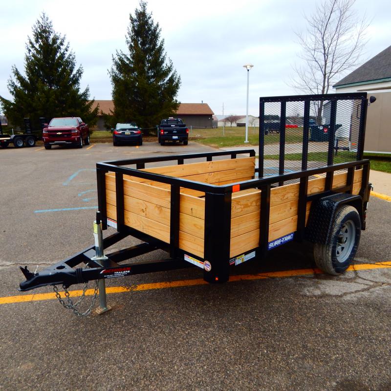 2023 Sure-Trac 5 x 8 Tube Top Three Board Trailer 3K Idler 2023 Sure-Trac 5 x 8 Tube Top Three Board Trailer 3K Idler