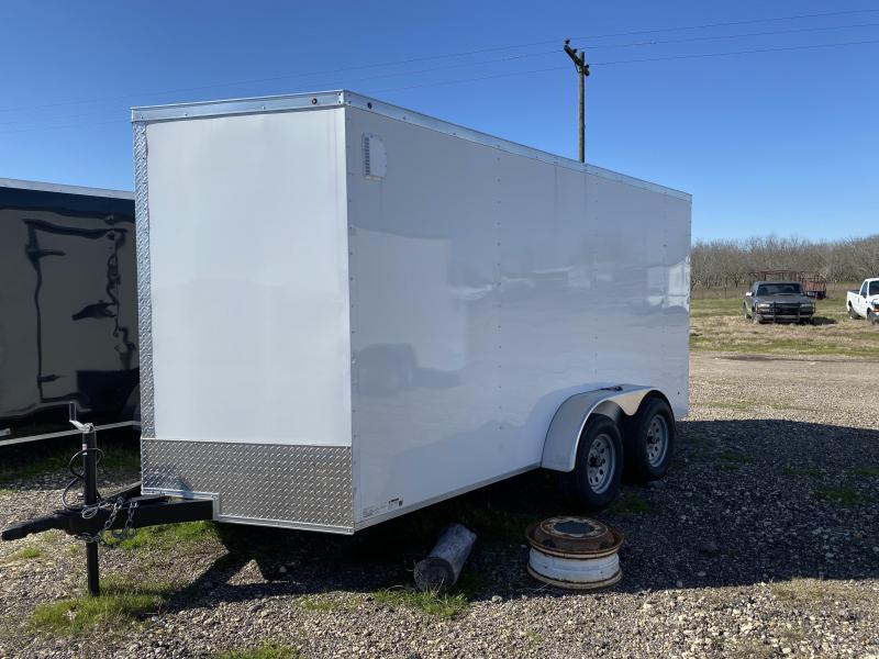 2020 Salvation Trailers 7X14TA-WHITE Enclosed Cargo Trailer 2020 Salvation Trailers 7X14TA-WHITE Enclosed Cargo Trailer