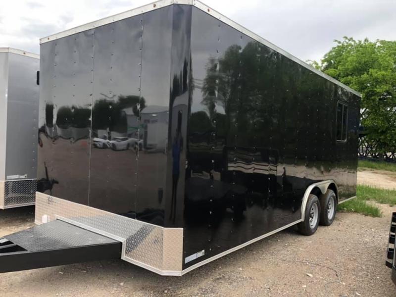 OFFICE TRAILER 8.5X20 BLACK Enclosed Cargo Trailer OFFICE TRAILER 8.5X20 BLACK Enclosed Cargo Trailer