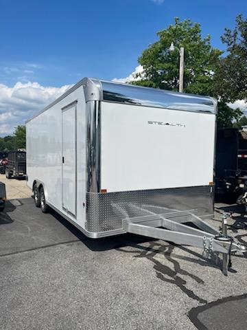 2025 Alcom Stealth 8.5X20 White 7K Car Hauler