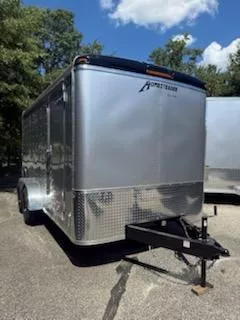 2026 Homesteader Trailers 7X14 Challenger Silver Mist w/Black Nosecap Tandem Axle 7K Cargo / Enclosed Trailer