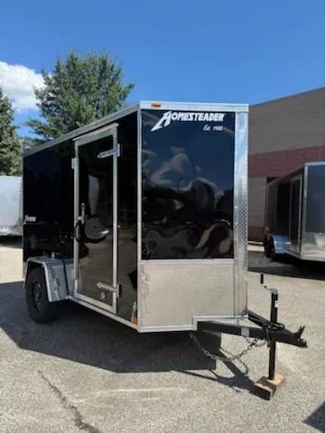 2026 Homesteader Trailers 5X10 Black Intrepid Single Axle 3K Cargo / Enclosed Trailer