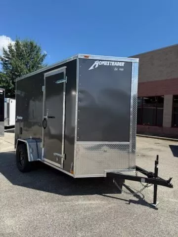 2026 Homesteader Trailers 6X10 Gray Intrepid Single Axle 3K Cargo / Enclosed Trailer