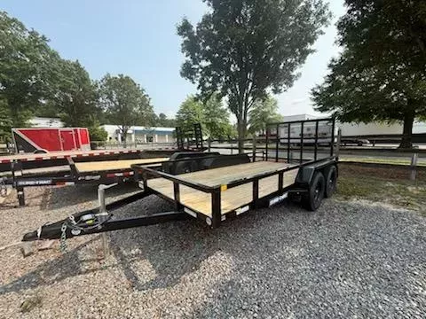 2026 Sure-Trac 7X14 Black Tube Top Utility Trailer 7K
