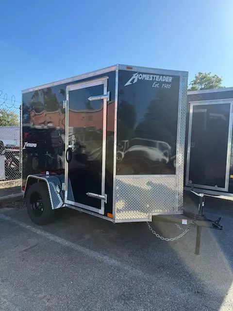 2026 Homesteader Trailers 5X8 Black Intrepid w/ Ramp Door Cargo / Enclosed Trailer 3K
