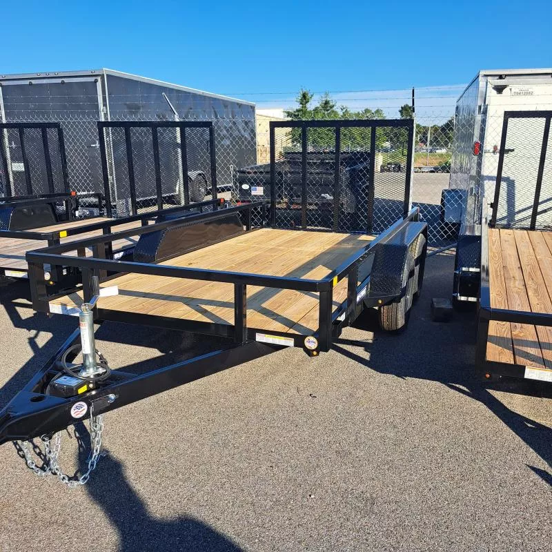 2026 Sure-Trac 6X12 Black Tube Top Utility Trailer 7K