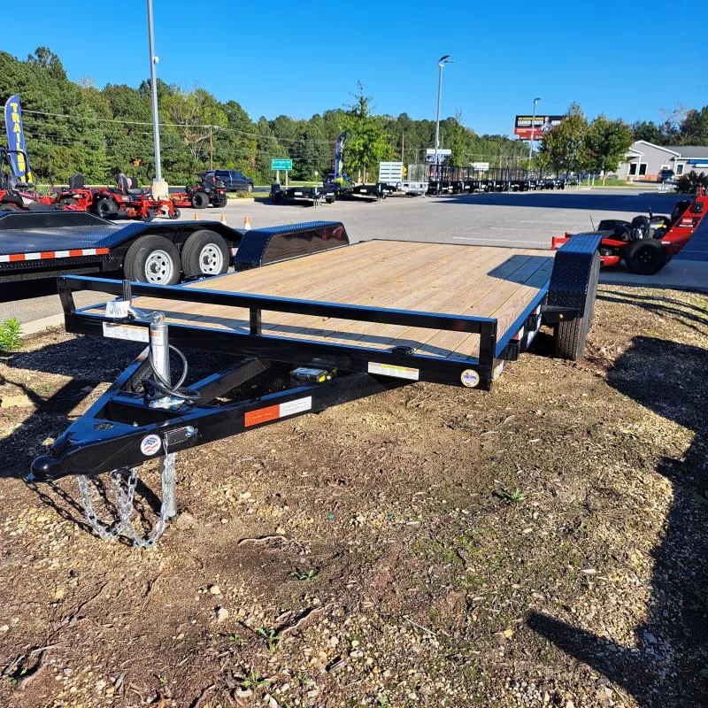 2026 Sure-Trac 7X16 (14+2) Black C-Channel Car Hauler 7K