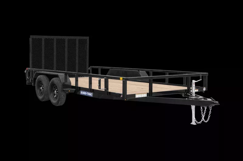 2025 Sure-Trac 7x20 Black Tube Top Utility Trailer 10K