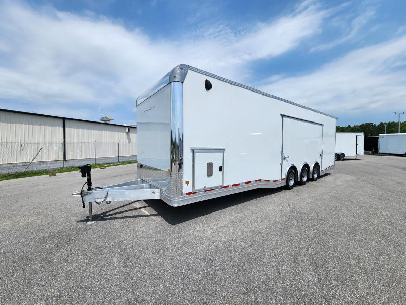 2025 Alcom Stealth 8.5X30 White 15K Car Hauler