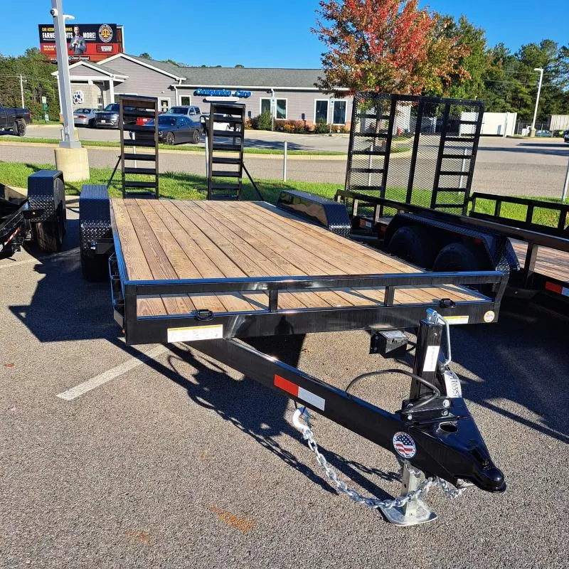 2026 Sure-Trac 7X18 (16+2) Black Equipment Trailer 10K