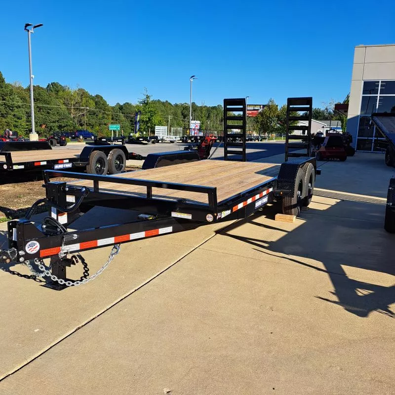 2026 Sure-Trac 7X16 (14+2) Black Equipment Trailer 14K