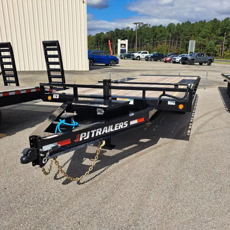2026 PJ Trailers 8X22 Black T8 Deckover Tilt Trailer 16K