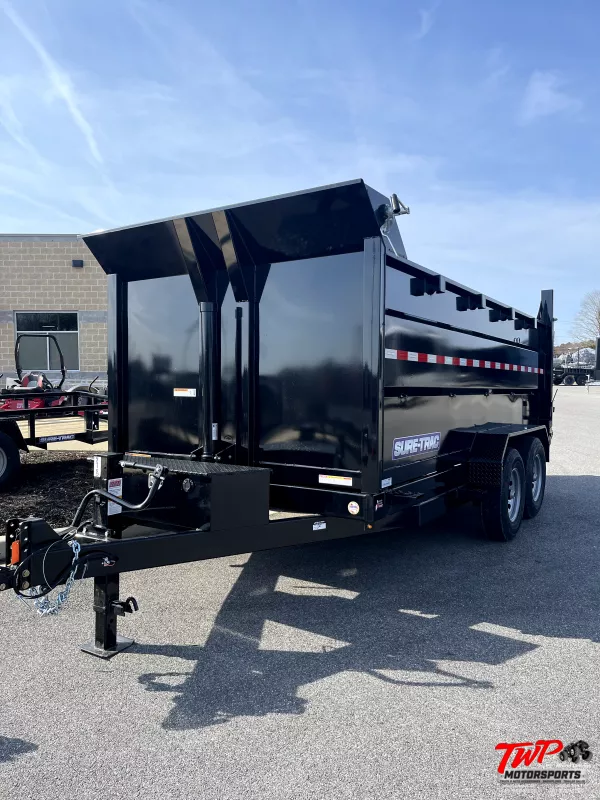 2025 Sure-Trac 82X14 HD Low Profile 4ft High Side Dump Trailer 14K