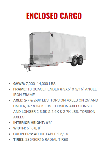 new Cargo (Enclosed) Trailers Delco Trailers Other for sale, in Fort Worth, TX Thumbnail 7