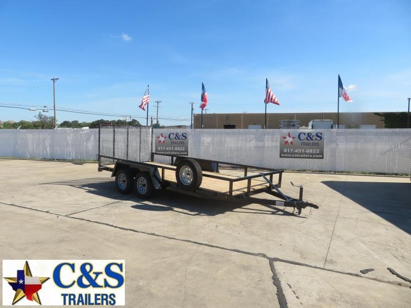 Rental 57 - C & S 16' TK Utility Trailer Rental 57 - C & S 16' TK Utility Trailer