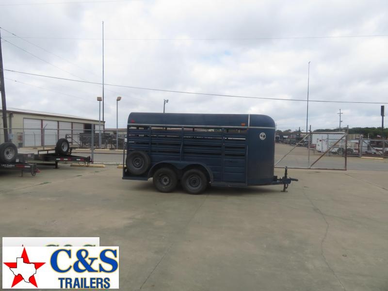Rental 66 - 1984 W-W Trailers 14 Stock Livestock Trailer Rental 66 - 1984 W-W Trailers 14 Stock Livestock Trailer