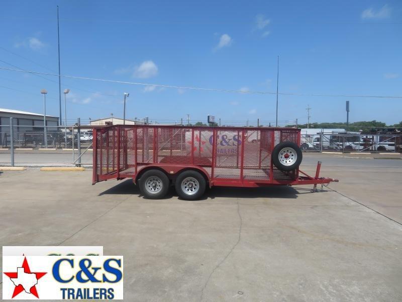 Rental 65 - 2013 C&S 83 x 16 Utility / Landscape Utility Trailer Rental 65 - 2013 C&S 83 x 16 Utility / Landscape Utility Trailer
