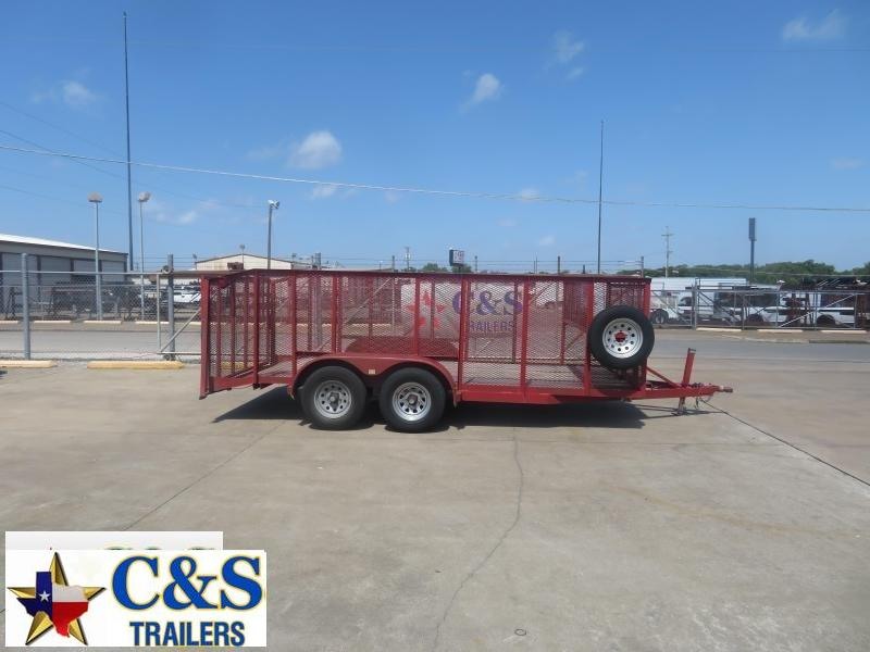 Rental 65 - 2013 C&S 83 x 16 Utility / Landscape Utility Trailer Rental 65 - 2013 C&S 83 x 16 Utility / Landscape Utility Trailer