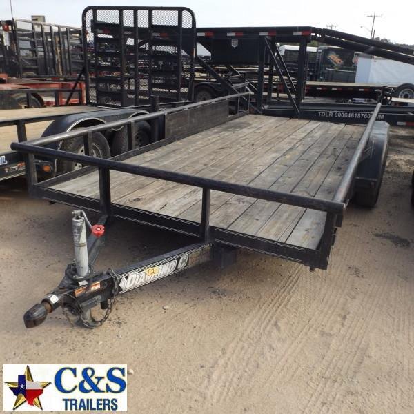 Rental 52 - Diamond C 82" x 16' Utility Trailer Rental 52 - Diamond C 82" x 16' Utility Trailer