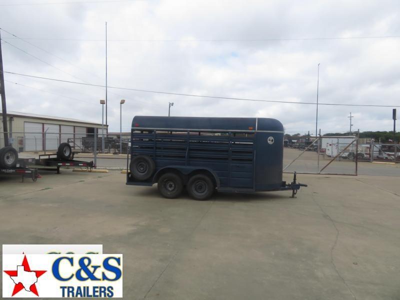 Rental 66 - 1984 W-W Trailers 14 Stock Livestock Trailer Rental 66 - 1984 W-W Trailers 14 Stock Livestock Trailer