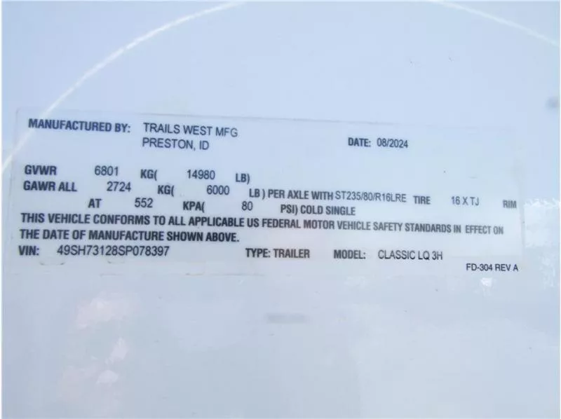 used Horse Trailers Trails West  for sale, in Madera, CA Thumbnail 41