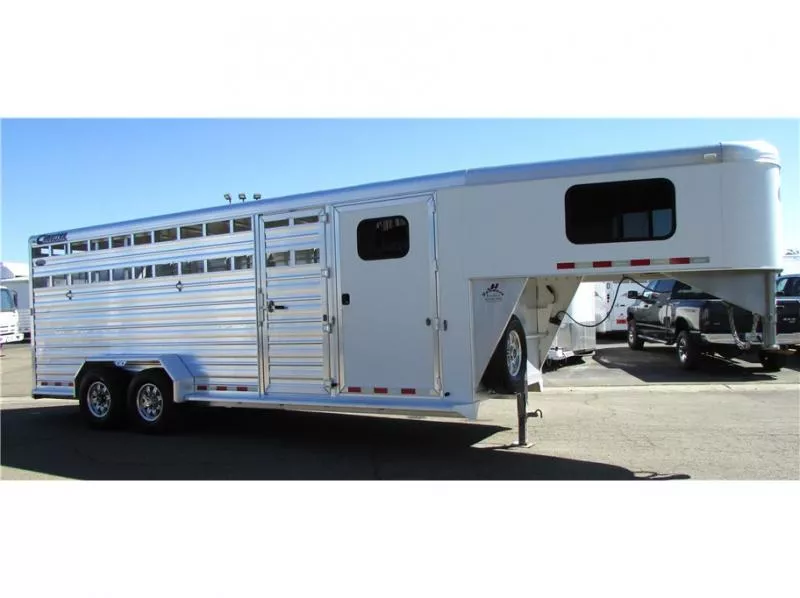 used Stock / Stock Combo Trailers Cimarron Trailers  for sale, in Madera, CA Thumbnail 3