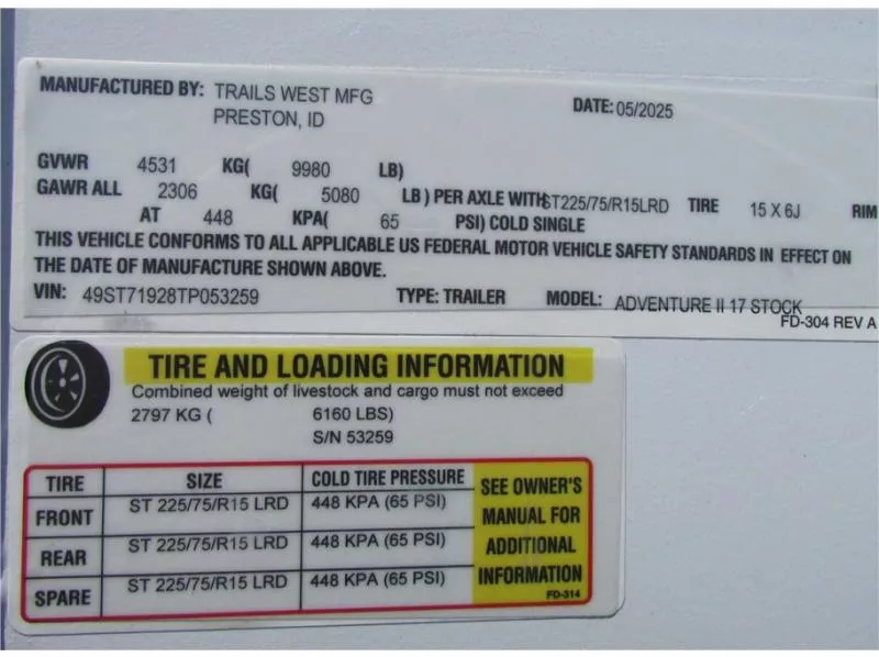 used Horse Trailers Trails West  for sale, in Madera, CA Thumbnail 19