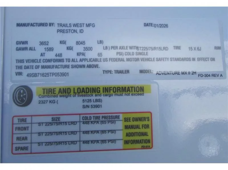 new Horse Trailers Trails West  for sale, in Madera, CA Thumbnail 20