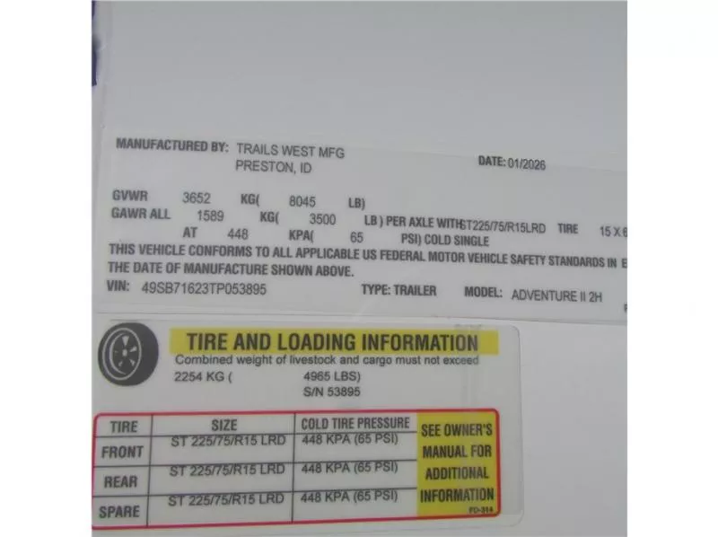 new Horse Trailers Trails West  for sale, in Madera, CA Thumbnail 19