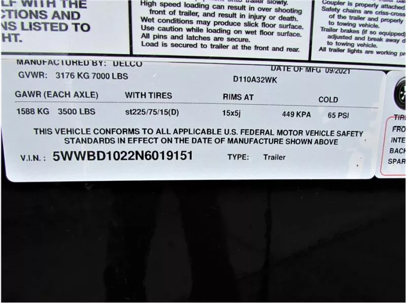 used Dump Trailers Delco Trailers  for sale, in Madera, CA Thumbnail 13