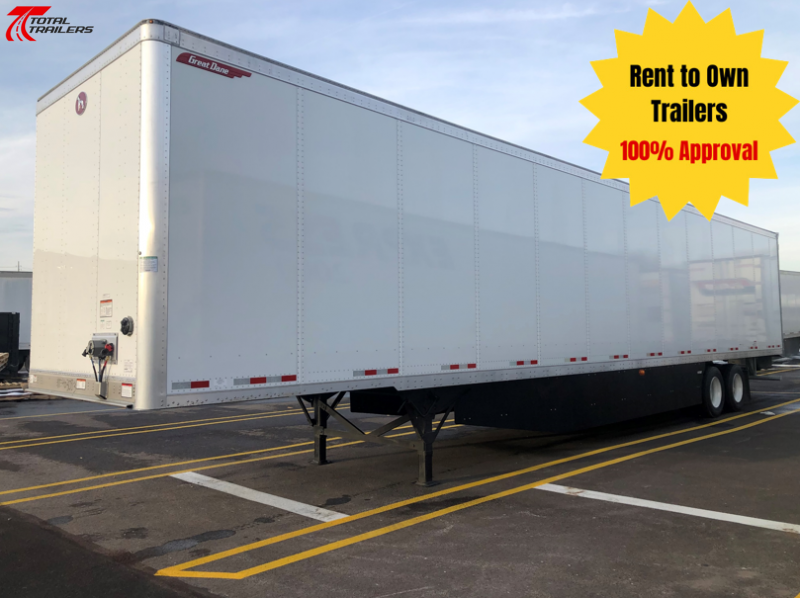 $795/MONTH NEW 53' DRY VAN SEMI TRAILER FOR SALE OR RENT TO OWN