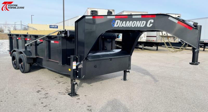 Diamond C LPT208 16' Gooseneck Dump Trailer 18,000LB, 36