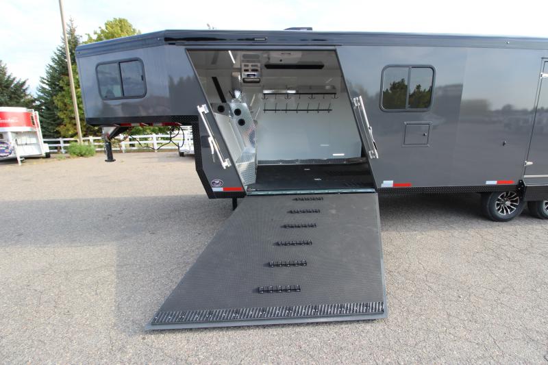 2023 Trails West RPM 28' Gooseneck Snowmobile Trailer Featherlite