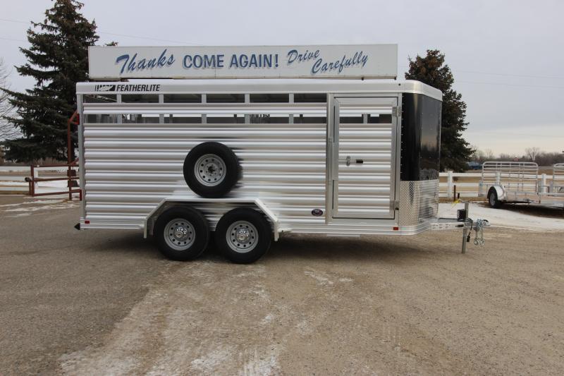 2025 Featherlite 8107 16' BP Stock / Stock Combo Trailer