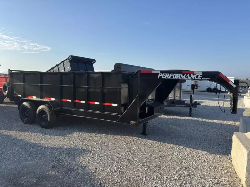 PERFORMANCE 83X16 DUMP TRAILER, 36" SIDES