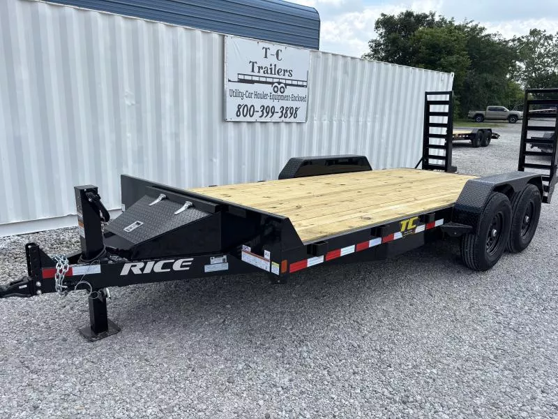 2025 RICE TRAILERS 6'10 X 16 + 2 EQUIPMENT 14K D-RATED 10K TRAILER STK#16369