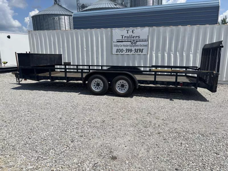 USED 1997 NNC Trailers 6'11" x 20+1 w/gates Landscape 10K Trailer Stk#U2464 va6rDMipdyhc