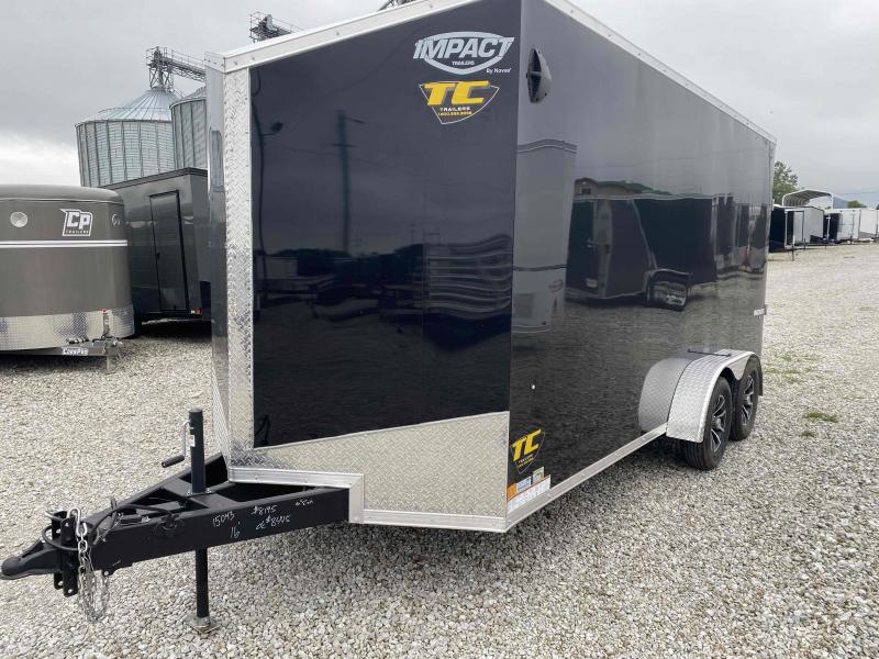 2023 Impact Trailers 7 x 16 ENCLOSED SHOCKWAVE CARGO Trailer Stk15043