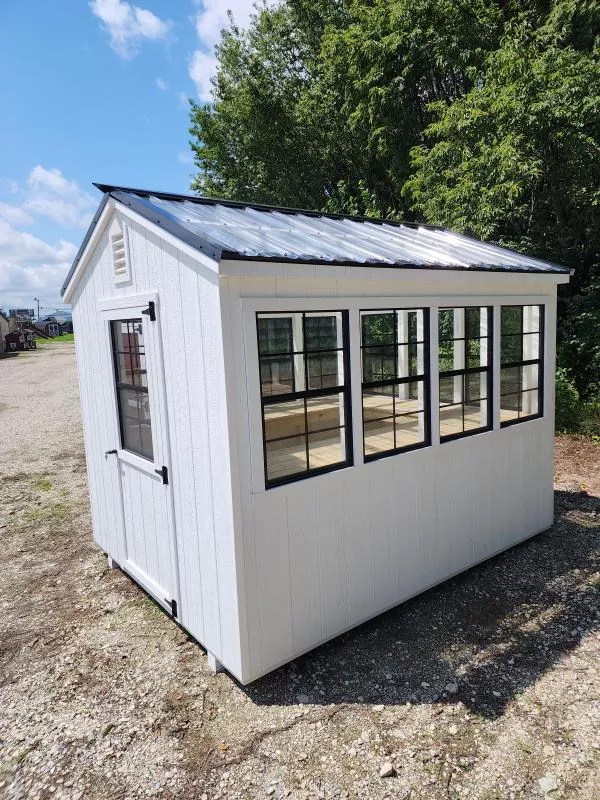 2025 Amish Backyard Structures 8x10 AFRAME Green House