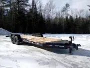 2026 Southland 7x22 15K Hydraulically Dampened Tilt Deck Car Hauler w/Front Toolbox, Spare Tire.