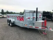 2026 N&N 7x16 15K Galvanized Dump Trailer w/ Spare Tire Mount