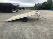 2027 Mission 101x12 Aluminum Open 2-Place Tilt Deck Snowmobile Trailer w/Slide Tracks, Ski Tie-Down 
