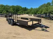 2026 Sure-Trac 7x16 Powder Coated 7K Tube Top ATV/Utility Trailer w/Side Load Ramps