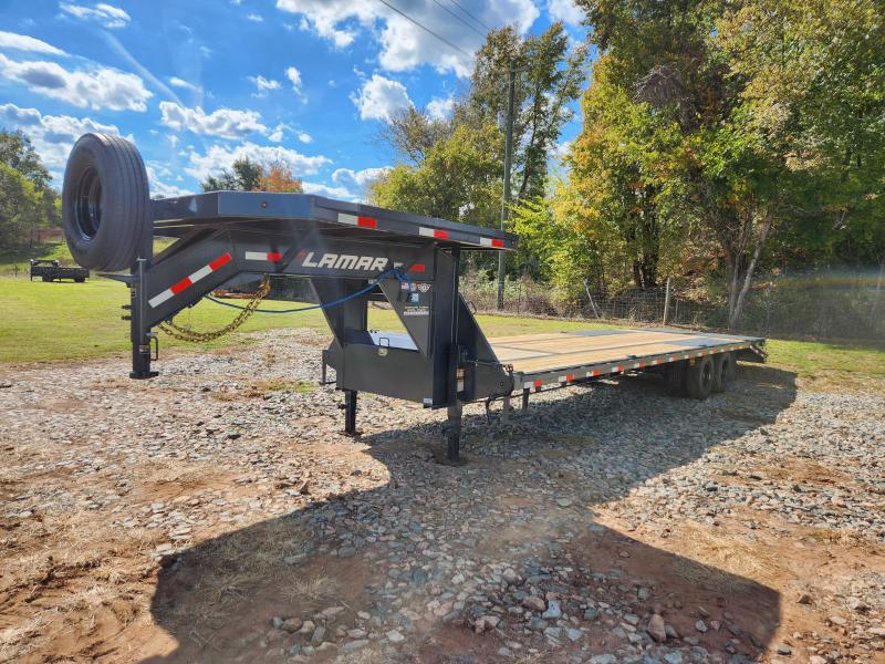 2024 Lamar 102x32 20k Gooseneck Deckover w/ Deck Over Neck, Toolbox