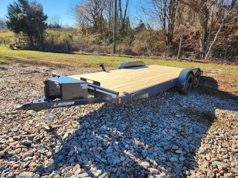 2024 Lamar 83X20 7K Car Hauler w/ Toolbox and Winch Plate Countryside