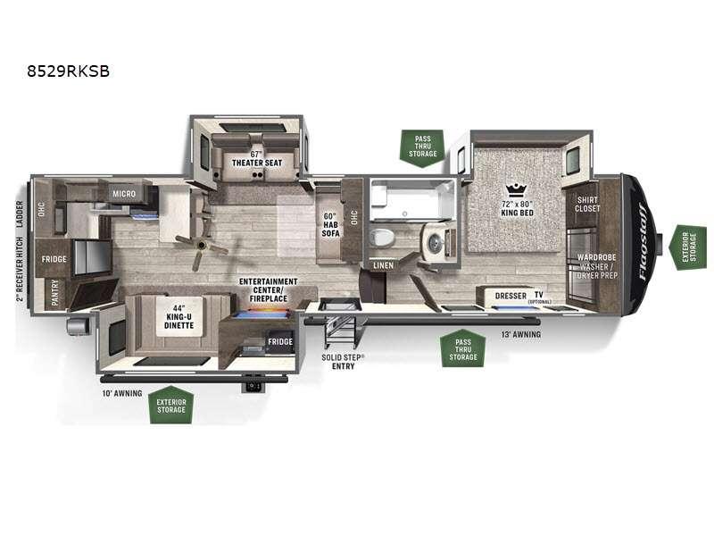 used Fifth Wheel Trailers Forest River Flagstaff Super Lite for sale, in North Willis, TX Thumbnail 2