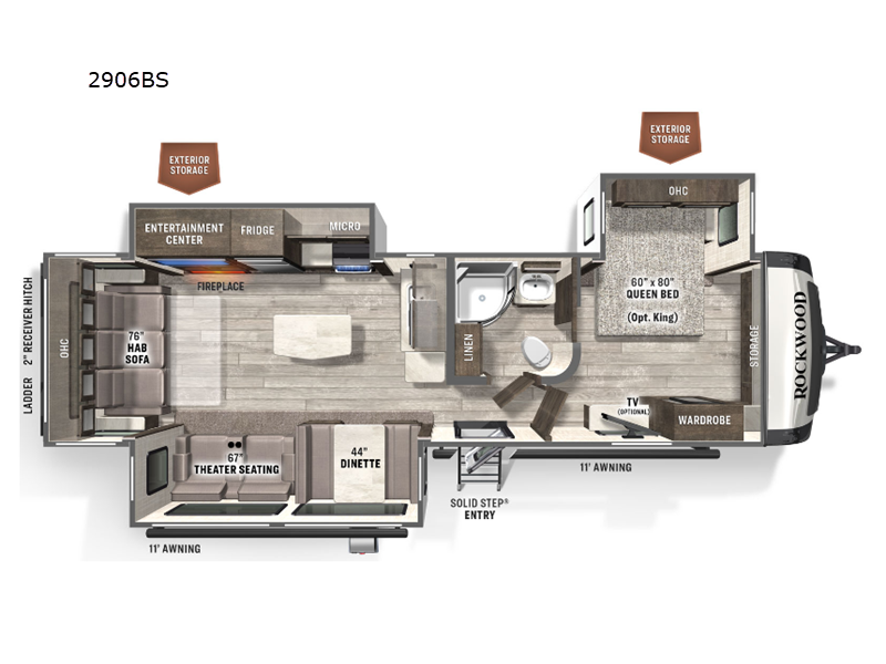 new Travel Trailers Forest River Rockwood Ultra Lite for sale, in Georgetown, TX Thumbnail 2