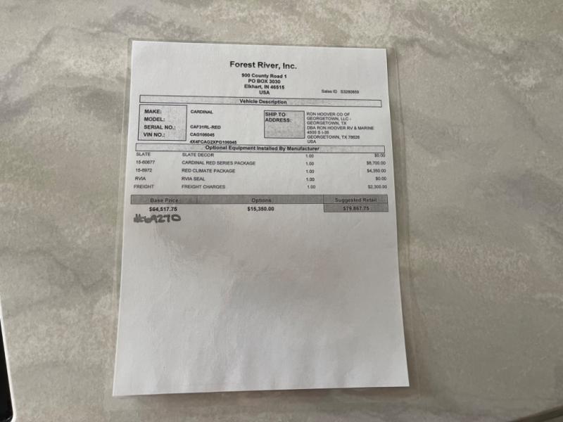 new Fifth Wheel Trailers Alliance RV Cardinal Red for sale, in Georgetown, TX Thumbnail 39