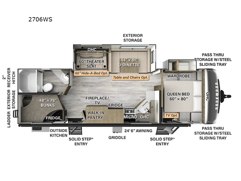 new Travel Trailers Forest River Rockwood Ultra Lite for sale, in Georgetown, TX Thumbnail 2